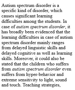 Final Project on Autism Spectrum Disorder